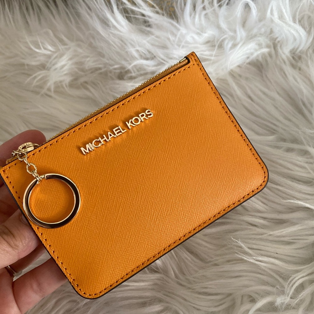New Michael Kors jet set travel small zipper coin pouch with ID - Picture 11 of 11